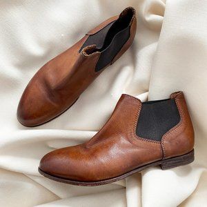 Moma Brown Leather Chelsea Boots, size 36.5